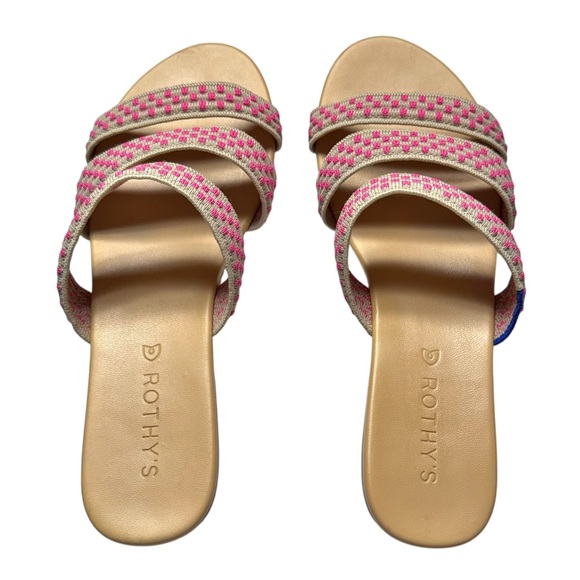 Rothy’s The Triple Band in Hot Pink Basket Stitch Size 7.5 - Picture 5 of 9